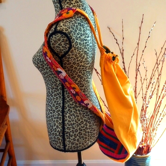JUST REDUCED!Boho Backpack Color:Sunflower Yellow - Picture 1 of 8
